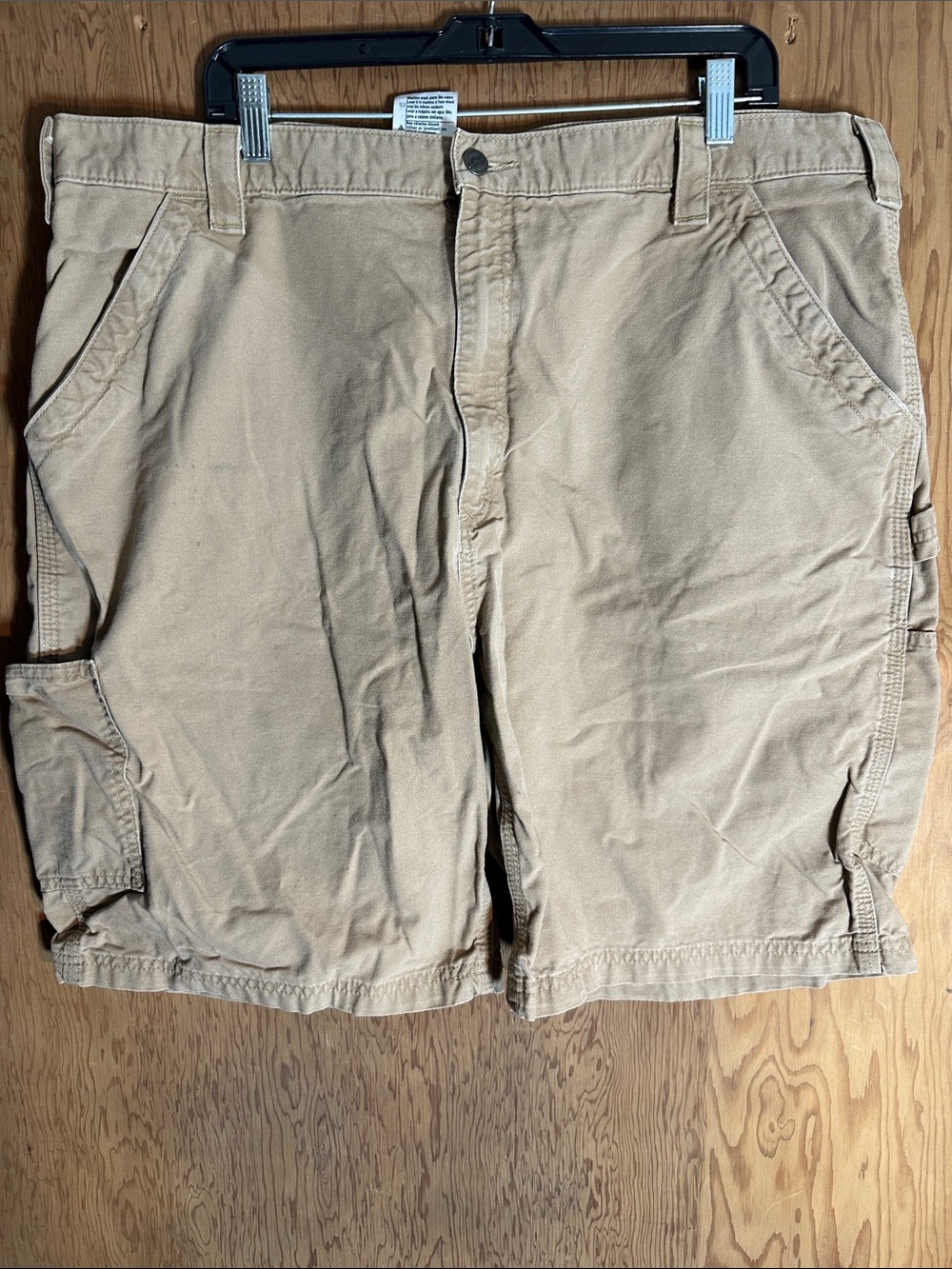 Carhartt Men's Khaki Cargo Shorts - Light Brown Workwear